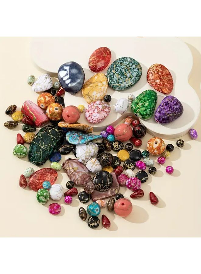 Mixed Color Irregular Shape Beads For DIY Jewelry Making And Handcrafts - Image 3